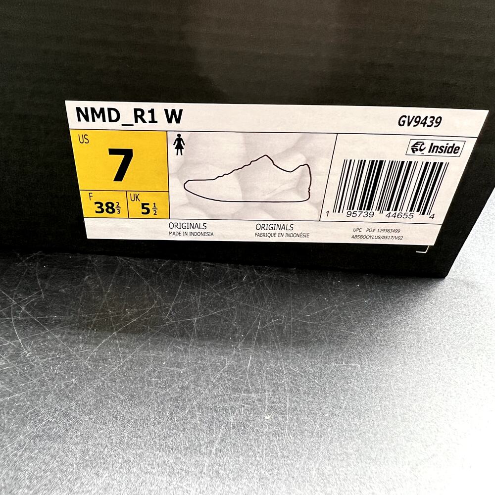 NEW Adidas NMD R1 Women's Shoes Size 7 Bright Orange Sneakers Athletic GV9439 - Picture 9 of 10